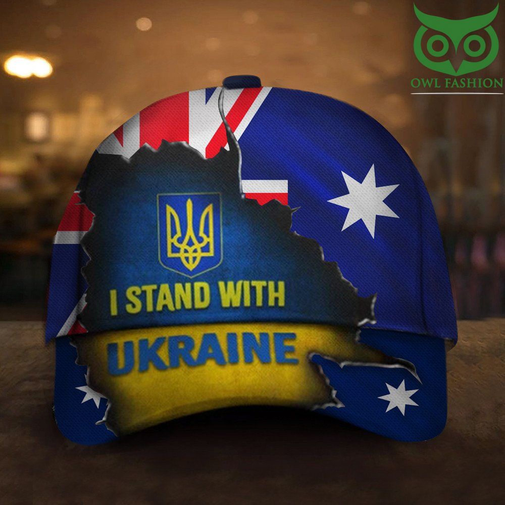 7 I Stand With Ukraine Australia Flag Hat Stand With Support Ukraine Merch For Australian