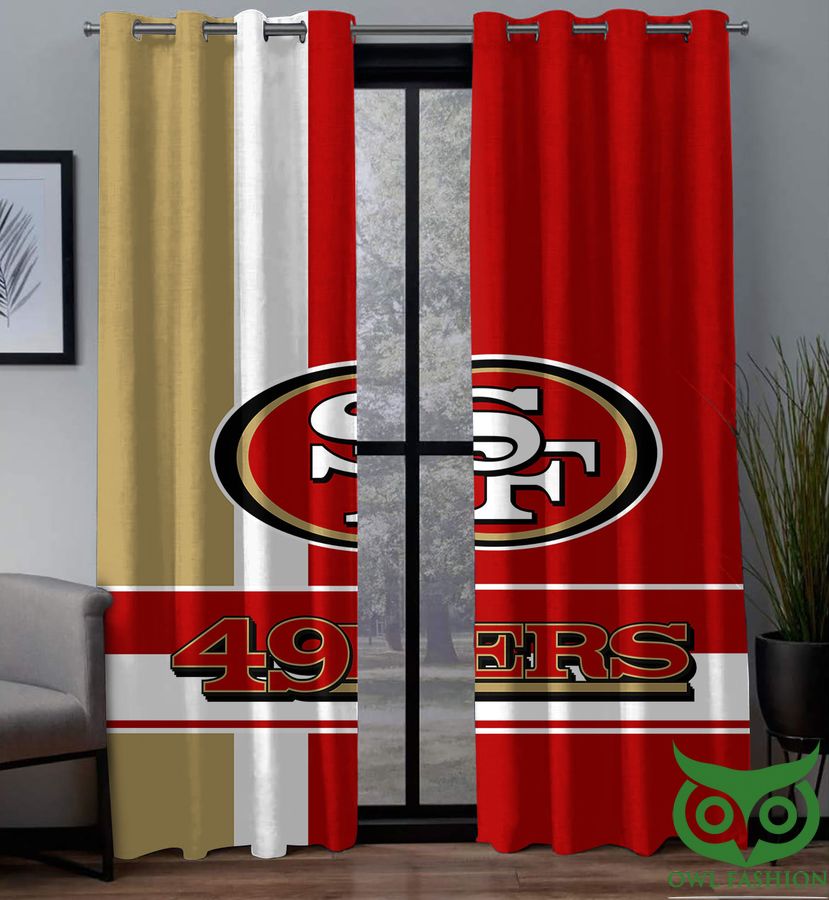 80 NFL San Francisco 49ers Limited Edition Window Curtains