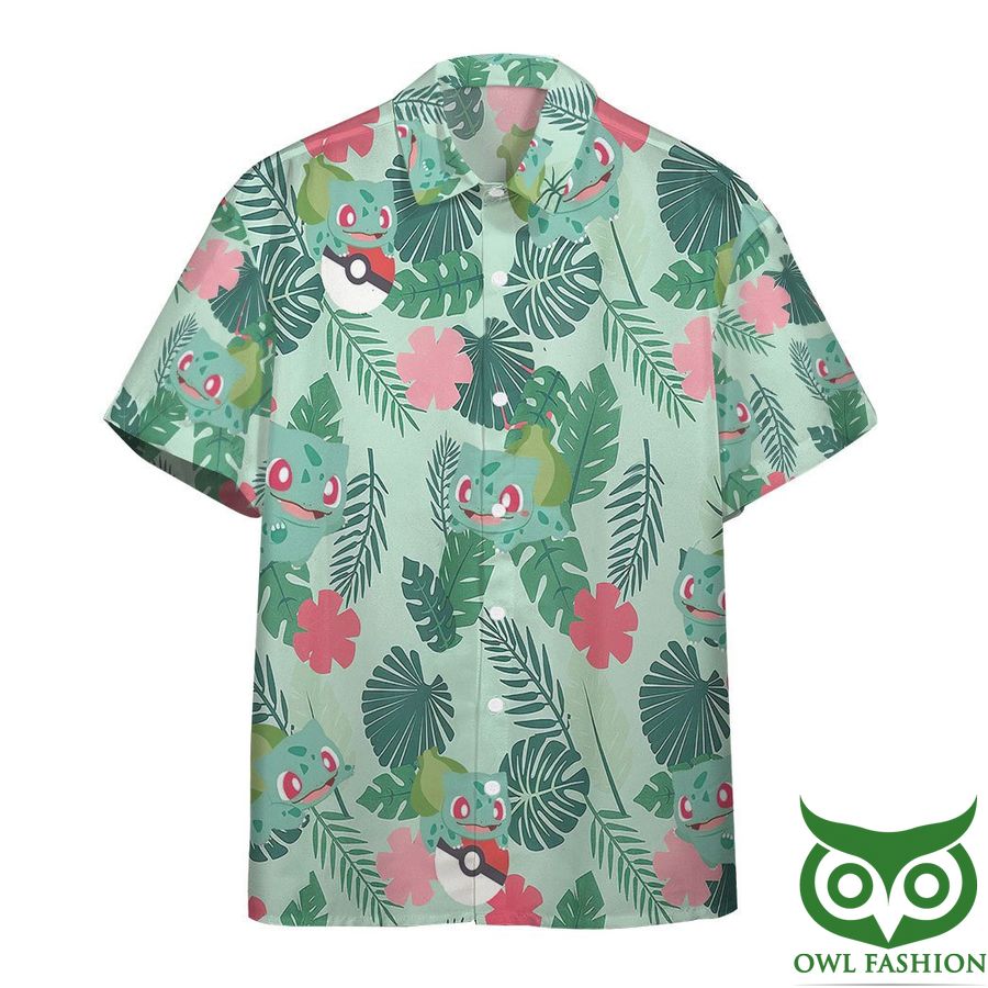 3D Bulbasaur Pokemon Hawaiianan Shirt