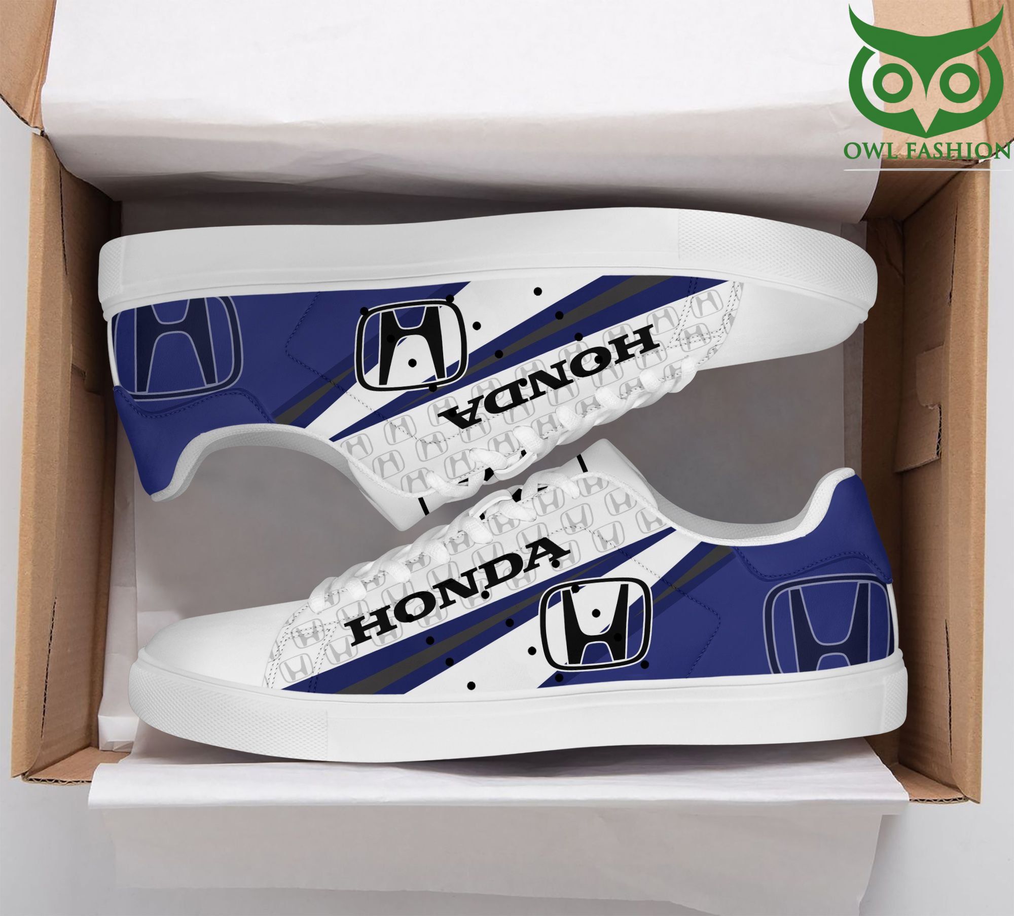 95 Honda blue and white mixed Stan Smith Shoes limited
