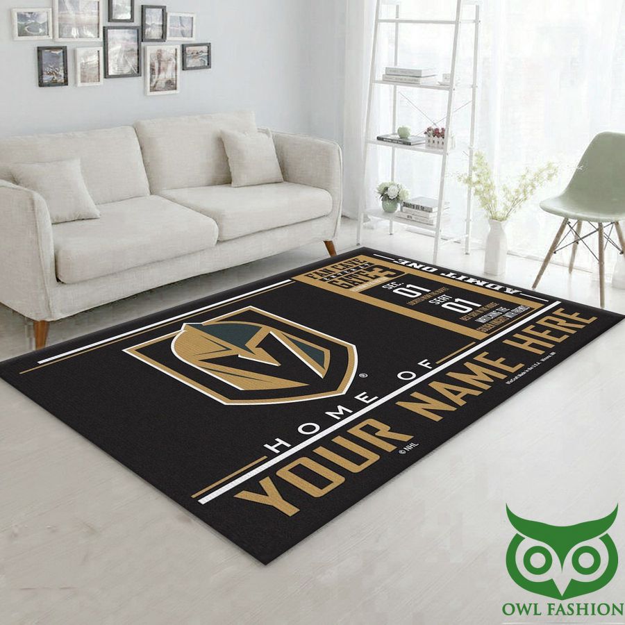 5 Customized Vegas Golden Knights NHL Team Logo Wincraft Carpet Rug