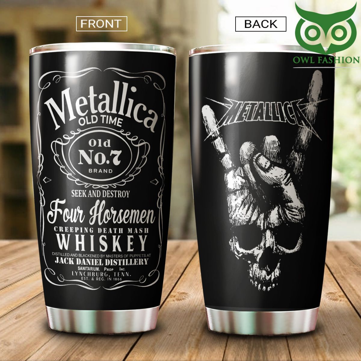 279 Whiskey Metallica Jack Daniel Tumbler Cup