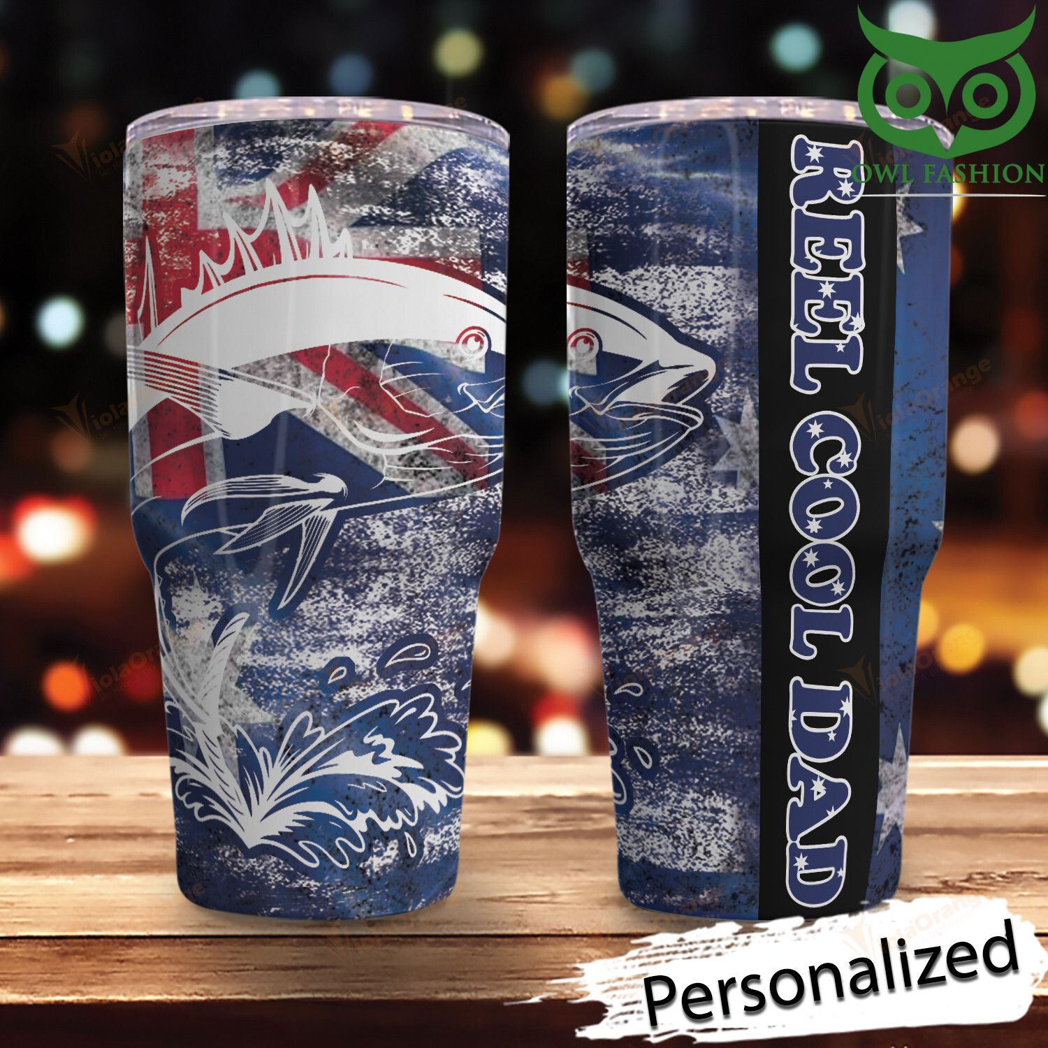 48 Aus Fishing Personalized stainless steel tumbler cup limited