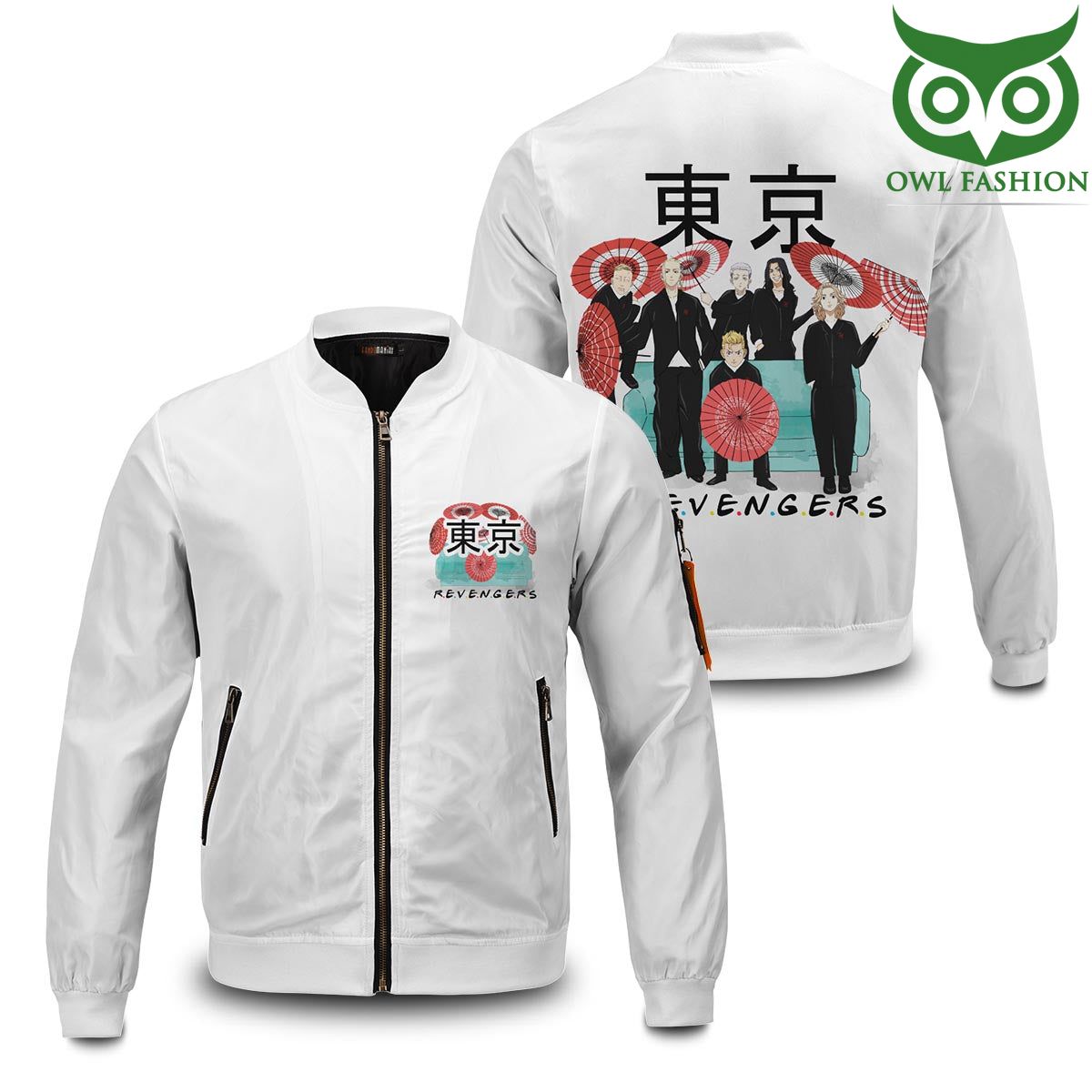 517 Tokyo Revengers Toman Friends squad Printed Bomber Jacket