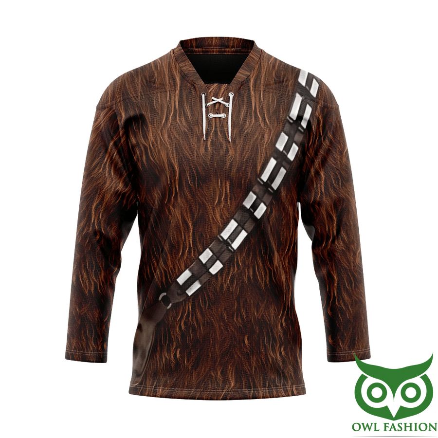 173 3D Star Wars Chewbacca Set Custom Hockey Jersey