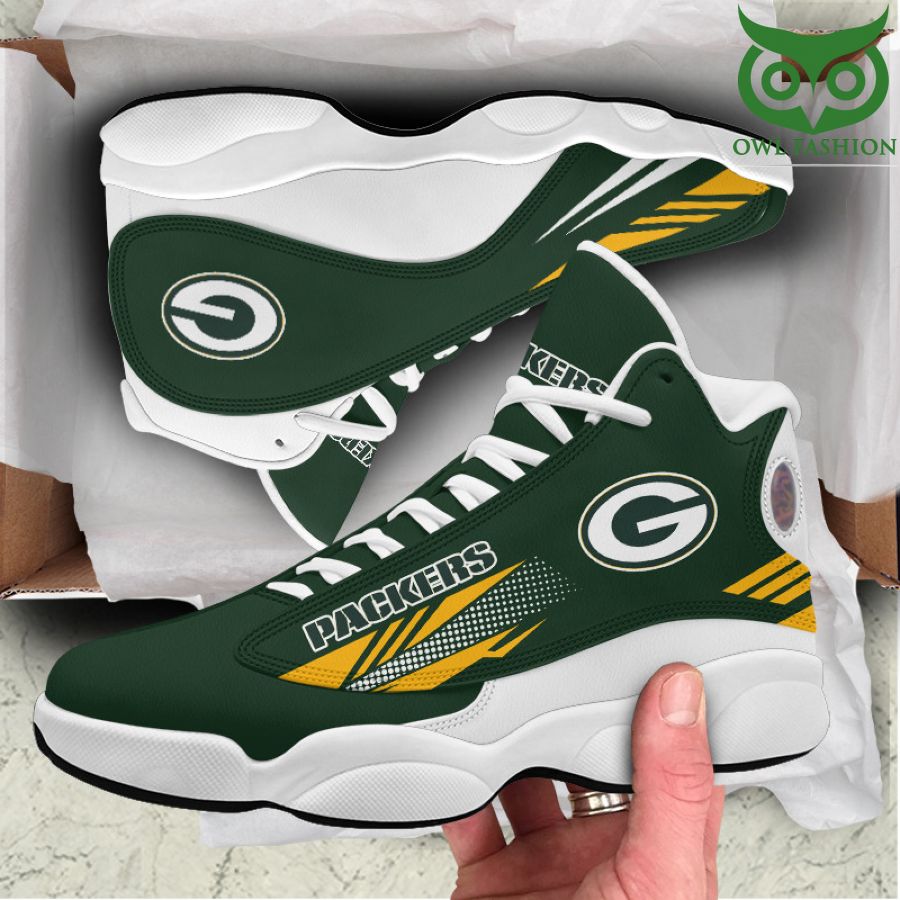26 NFL Green Bay Packers Air Jordan 13 Shoes Sneaker