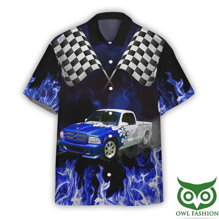 3D AOP Hot Rod Car Racing White Ver Custom Hawaiian Shirt