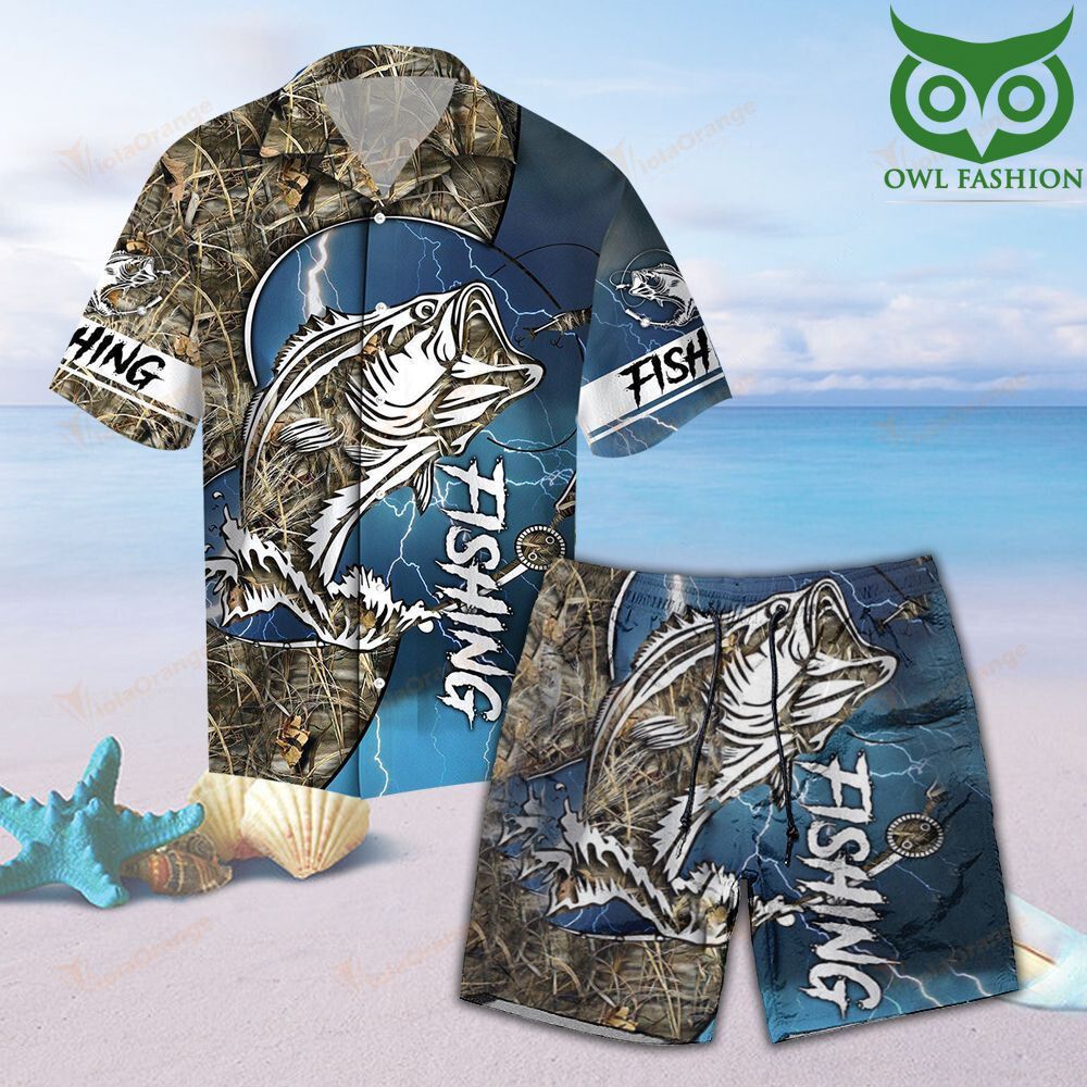 34 Bass Fishing Unisex Hawaiian Shirt Beach Short