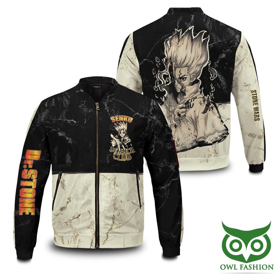 49 Kingdom of Science Dr Stone Printed Bomber Jacket