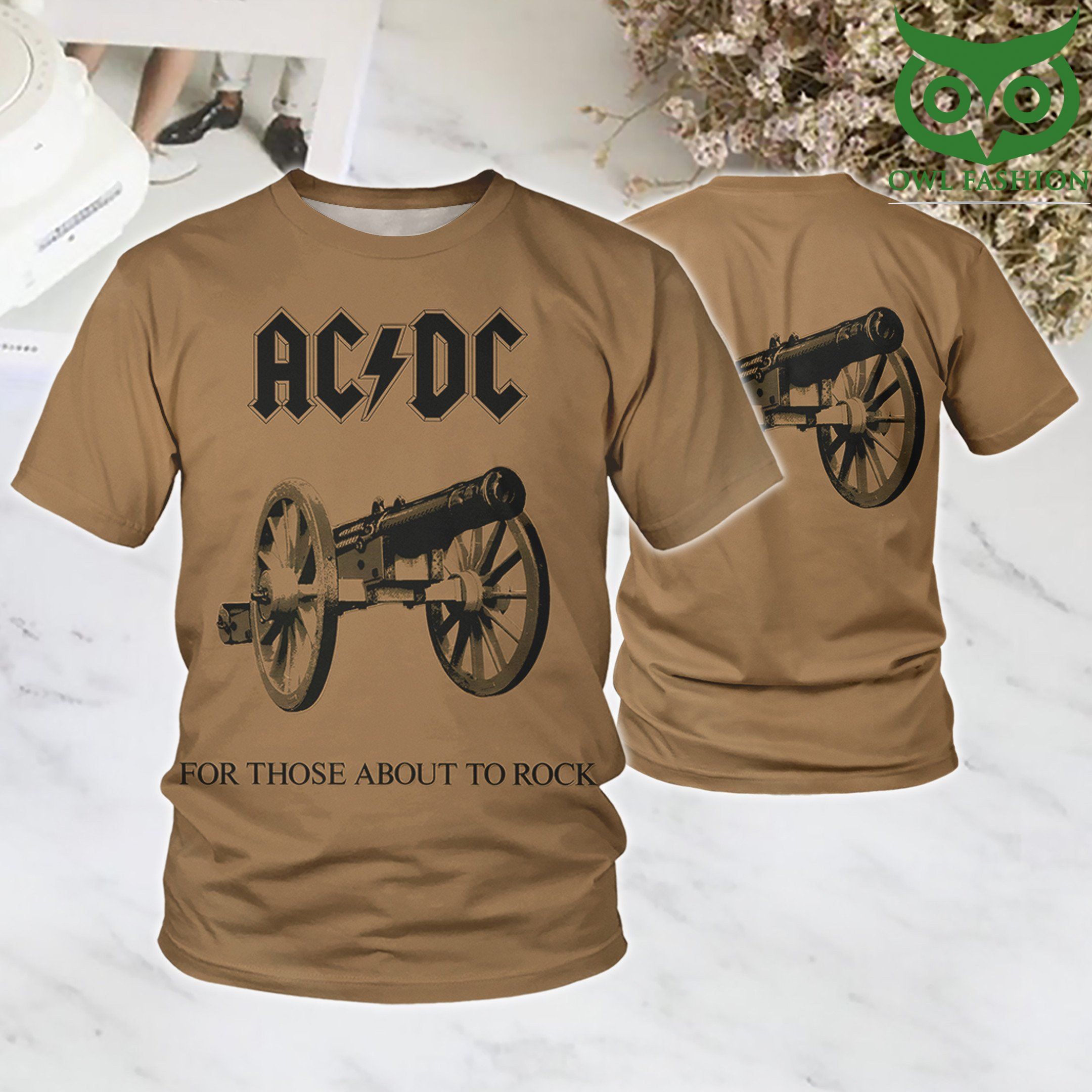 4 ACDC For those about to rock 3D T Shirt