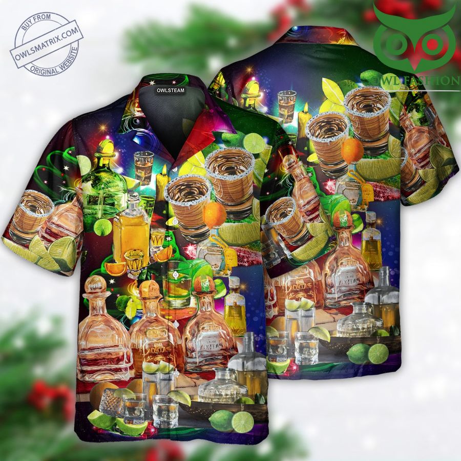 101 Wine When Life Gives You A Lemon Merry Christmas Hawaiian Shirt