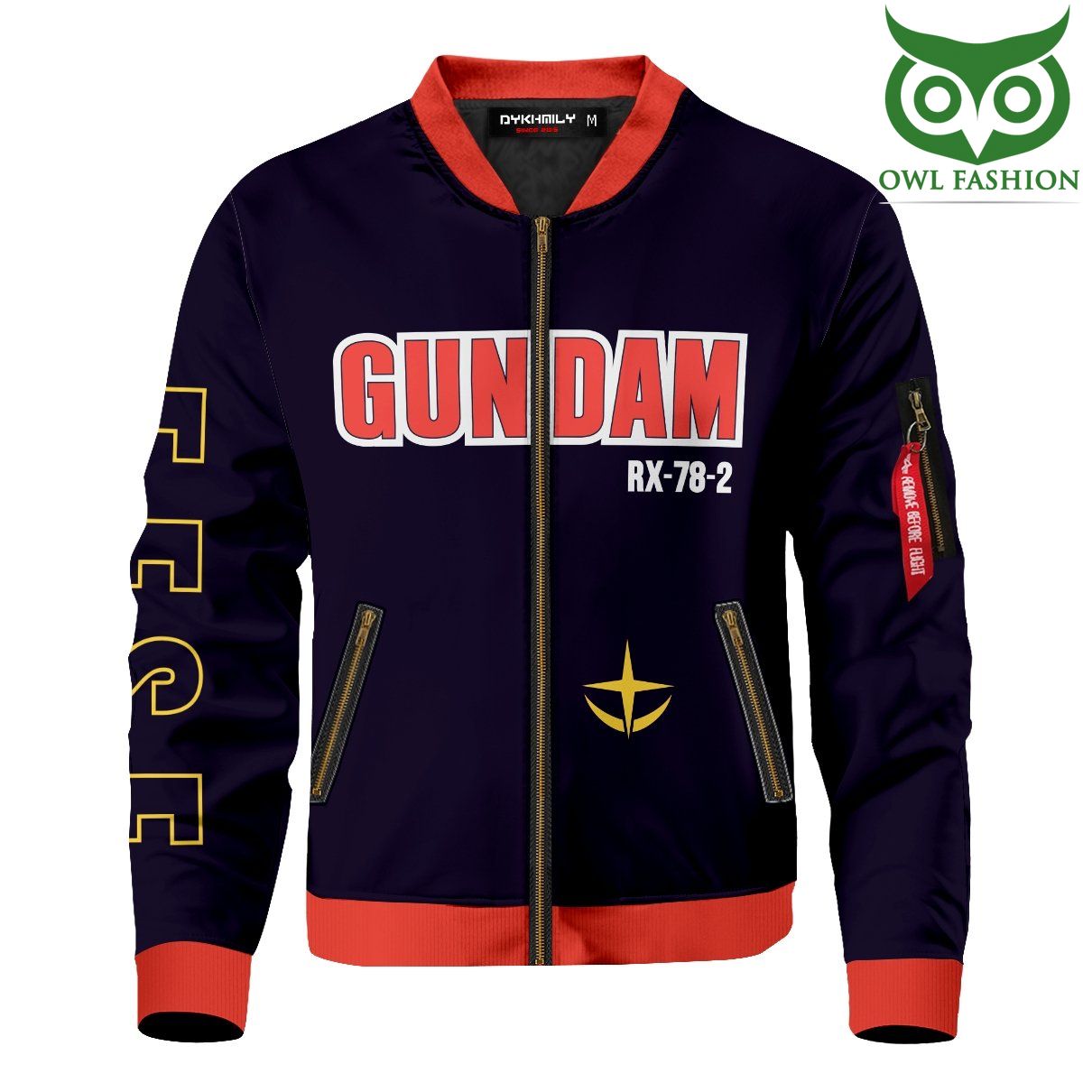 367 Gundam Printed Bomber Jacket for fans