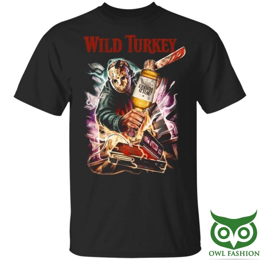 Jason Voorhees And Wild Turkey Bourbon Whisky 3D T shirt