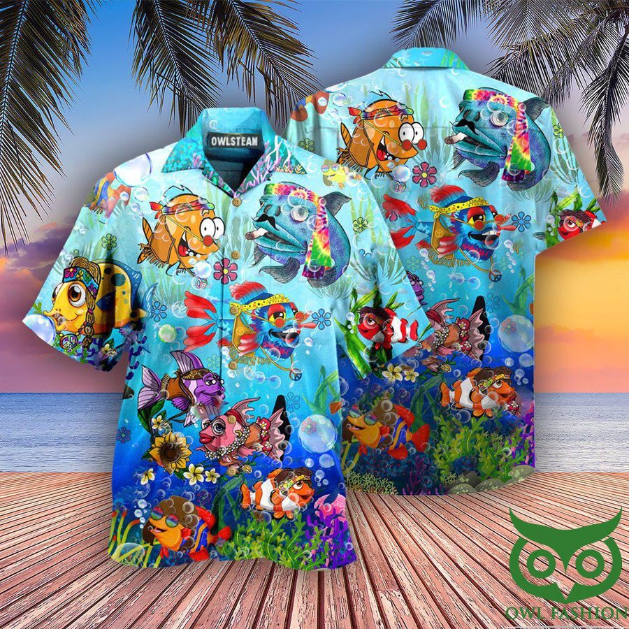 54 Ocean Joy To The Fishes In The Deep Blue Sea Joy To You And Me Edition Hawaiian Shirt