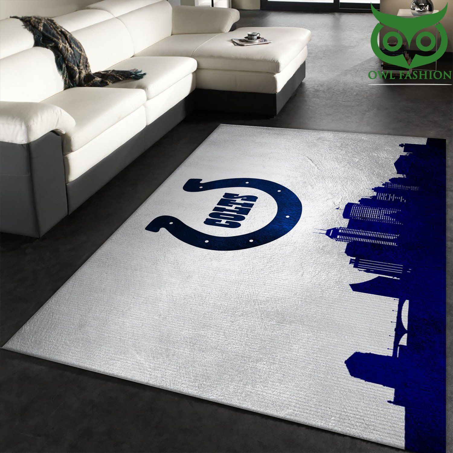 Indiana Colts Skyline NFL house decoration carpet rug