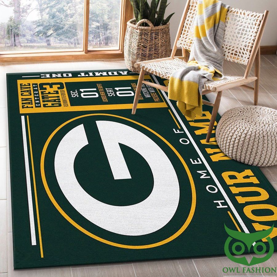 22 Customized NFL Green Bay Packers Team Logo Wincraft Evergreen Carpet Rug