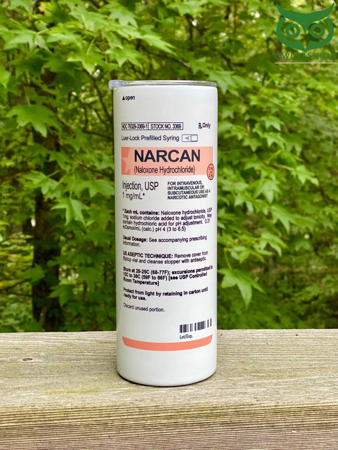 48 Narcan Skinny Tumbler Gift for Burse Doctor and Pharmacist