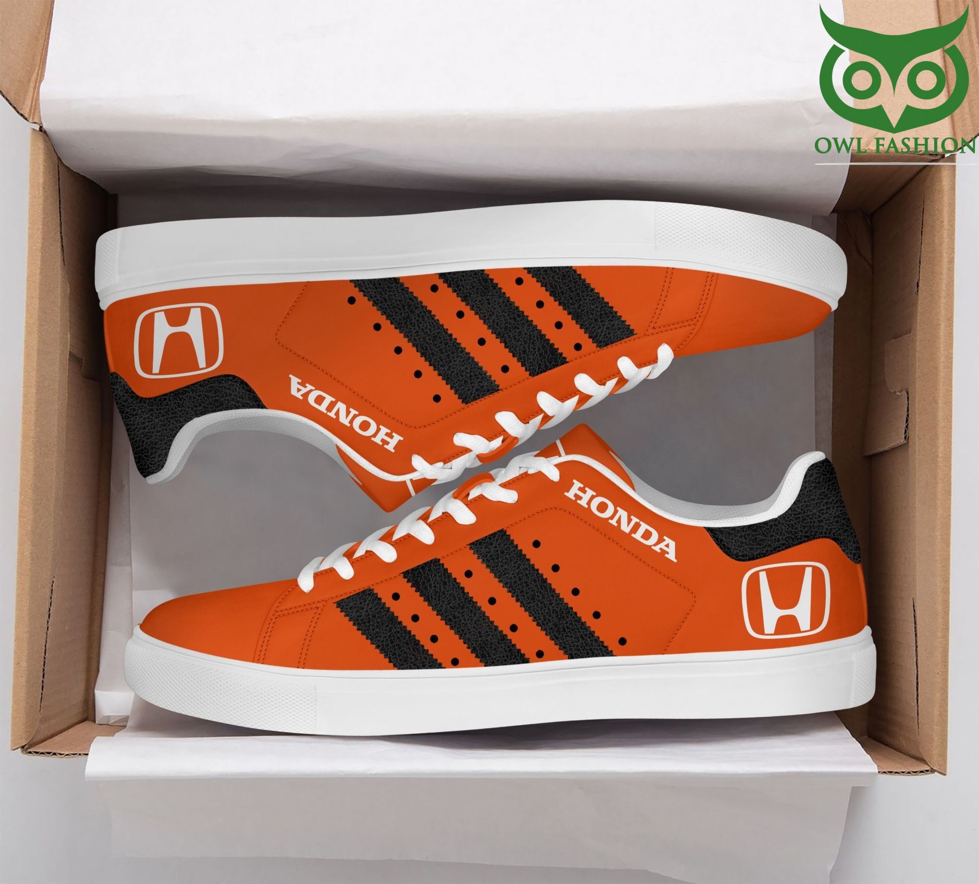 74 Limited Honda orange mixed lines Stan Smith shoes