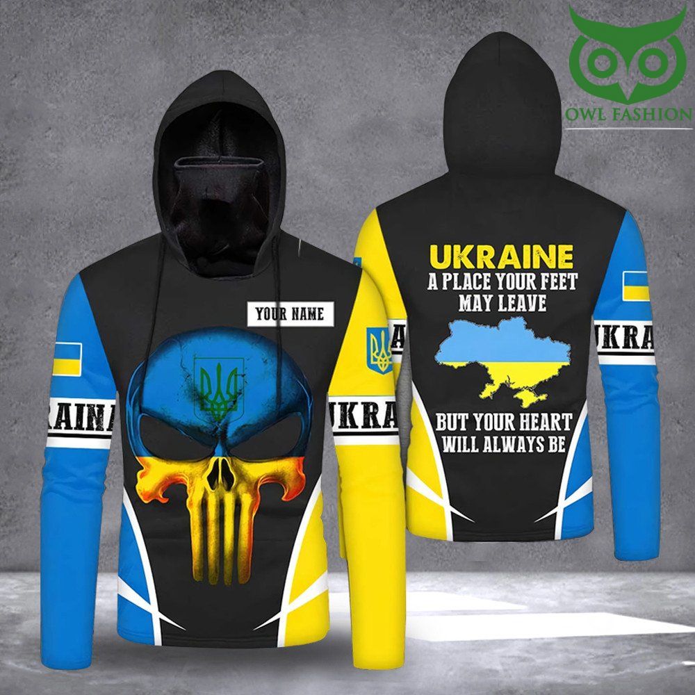 3 Personalized Name Ukraine Hoodie Ukraine A Place Your Feet May Leave Merch Support For Ukraine