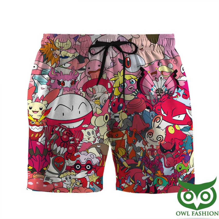 218 Gearhumans 3D All The Fire Pokemon You Could Realize Men Shorts