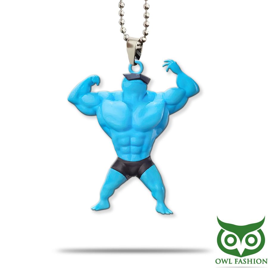 11 3D Pokemon Gym Bros Muscle Squirtle Plastic Ornament