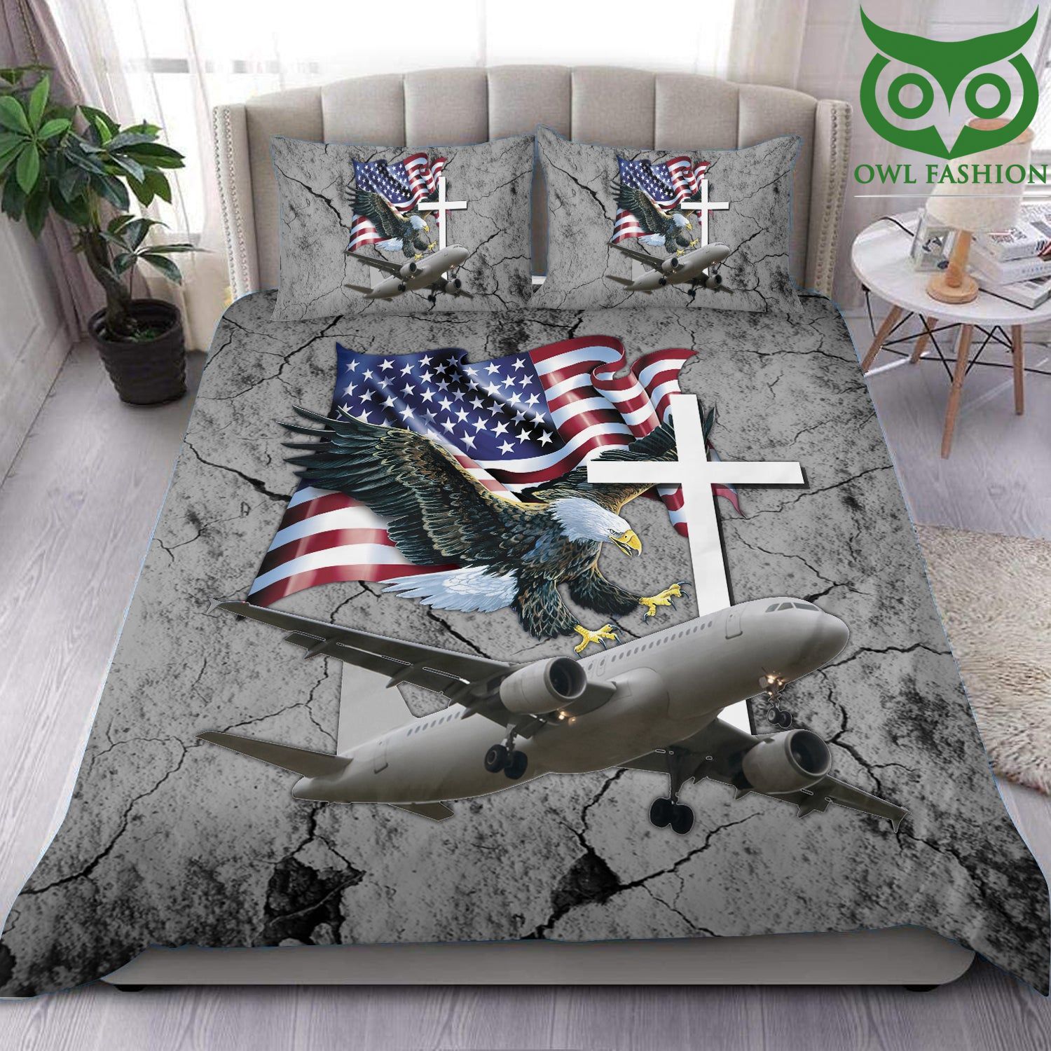 3 Pilot American Eagle Bedding Set
