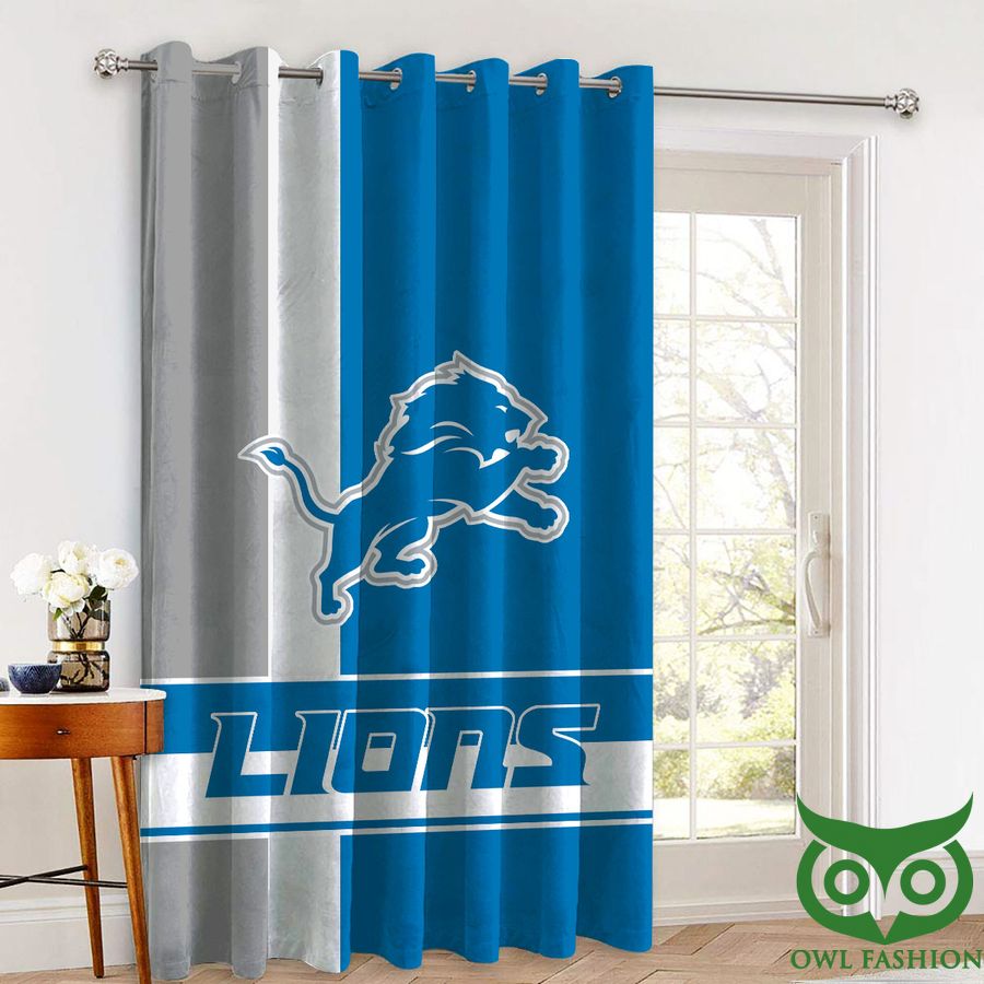 detroit lions shower curtain