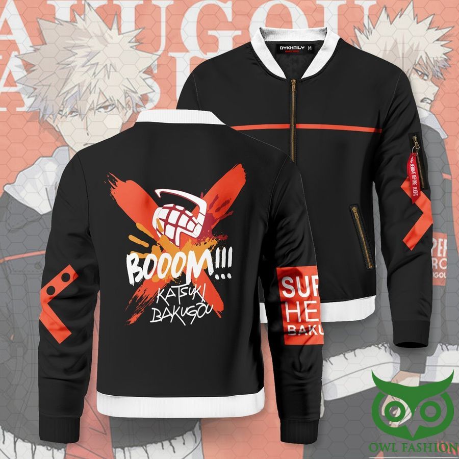 206 Boom Katsuki Naruto Printed Bomber Jacket