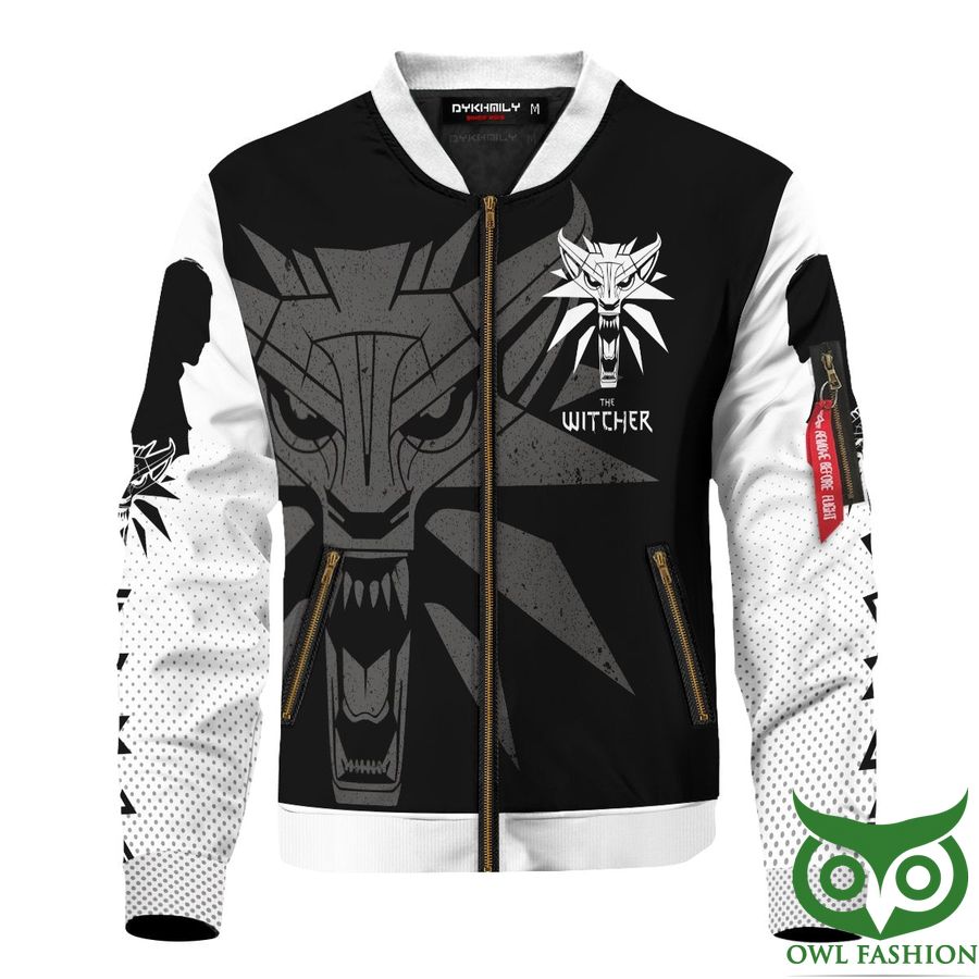 138 Wolf School The Witcher Printed Bomber Jacket