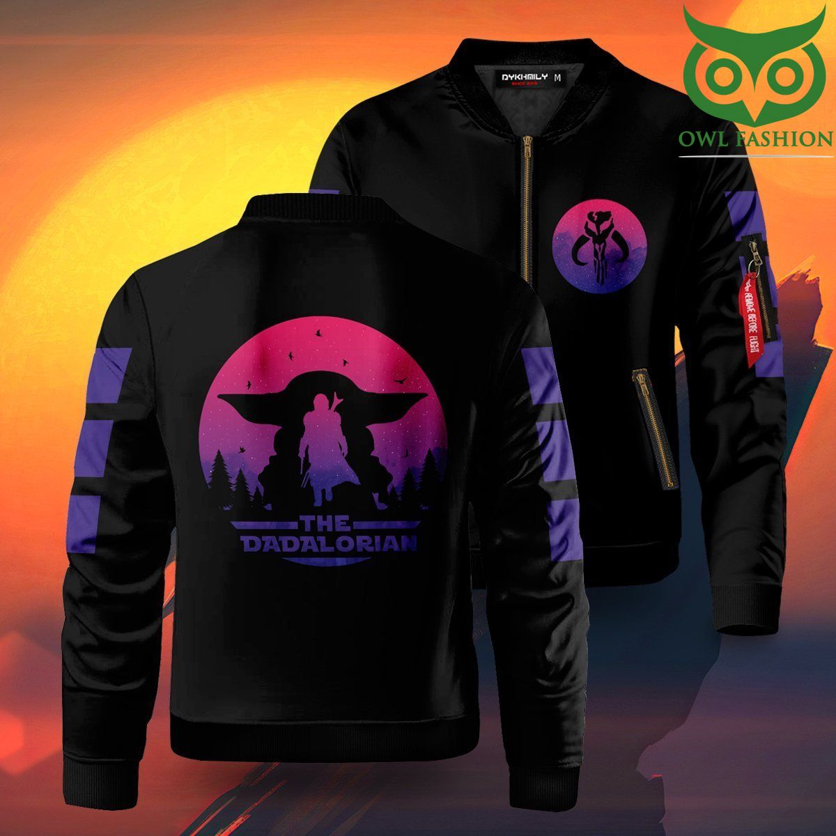 376 SPECIAL Papalorian Printed Bomber Jacket for fans