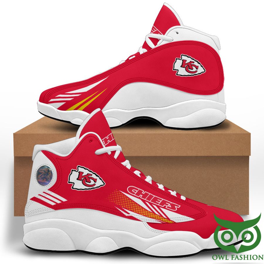 4 NFL Kansas City Chiefs Air Jordan 13 Shoes Sneaker