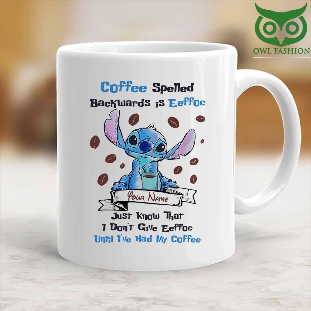 87 Coffee Spelled Backwards IS Eeffoc Personalized Mug