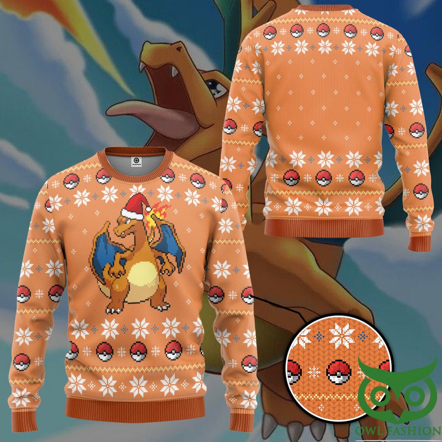 286 3D Pokemon Blaze Charizard Ugly Sweater