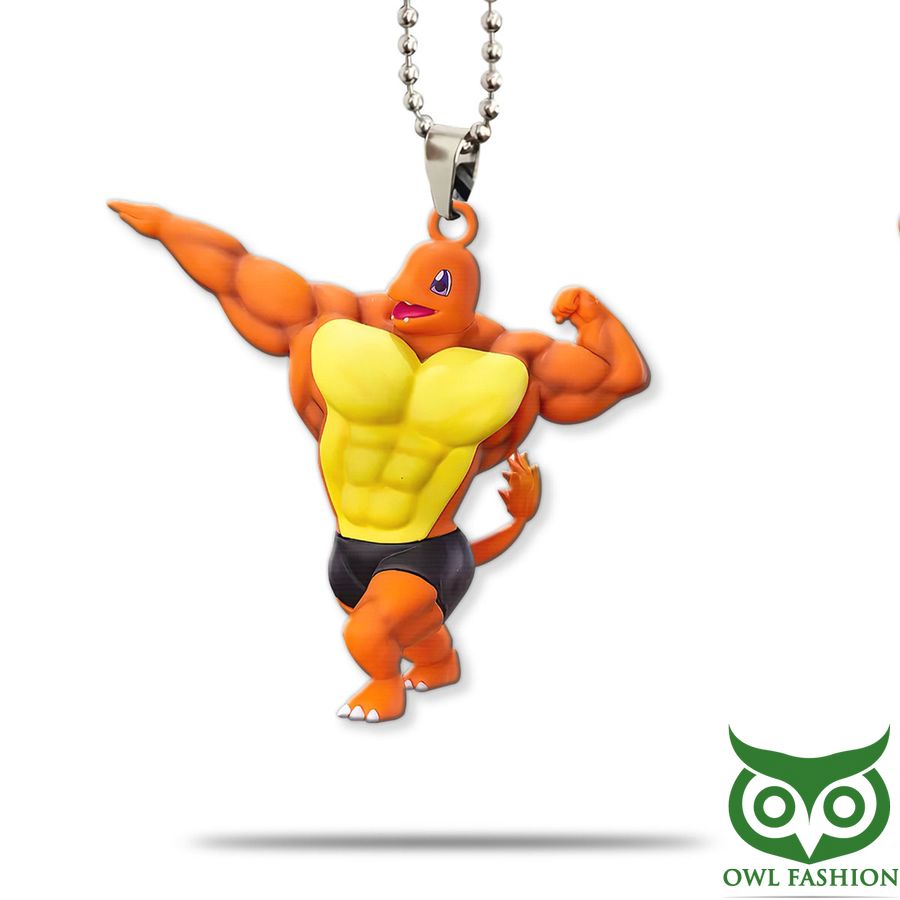43 3D Pokemon Gym Bros Muscle Charizard Custom Car Ornament