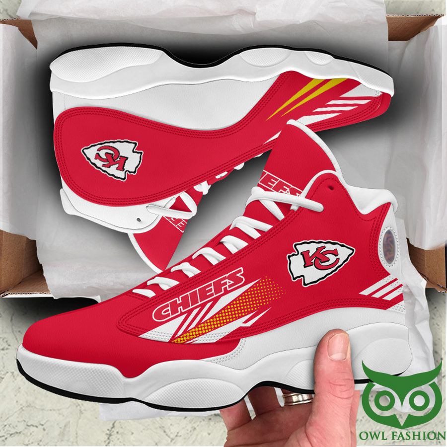 2 NFL Kansas City Chiefs Air Jordan 13 Shoes Sneaker