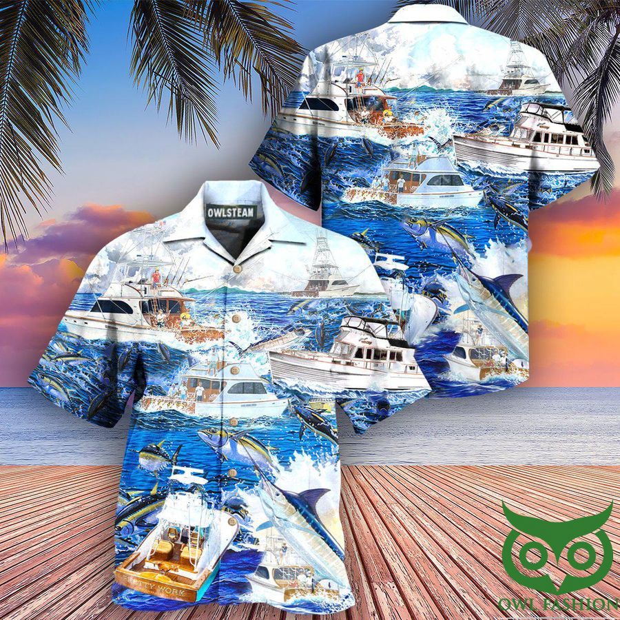 2 Fishing Is My Game Papa Is My Name Edition Sea View Hawaiian Shirt