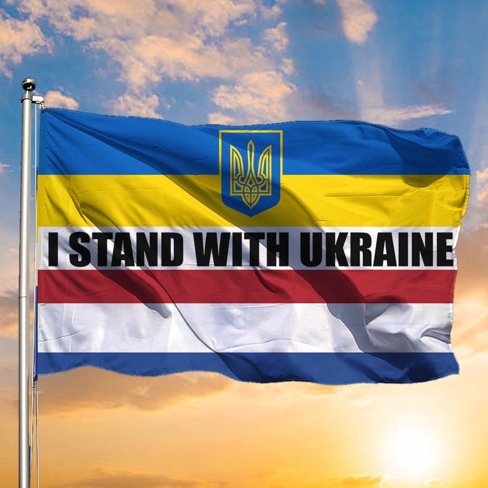 103 Netherland I Stand With Ukraine Flag Netherland Support Ukraine Flag Outdoor