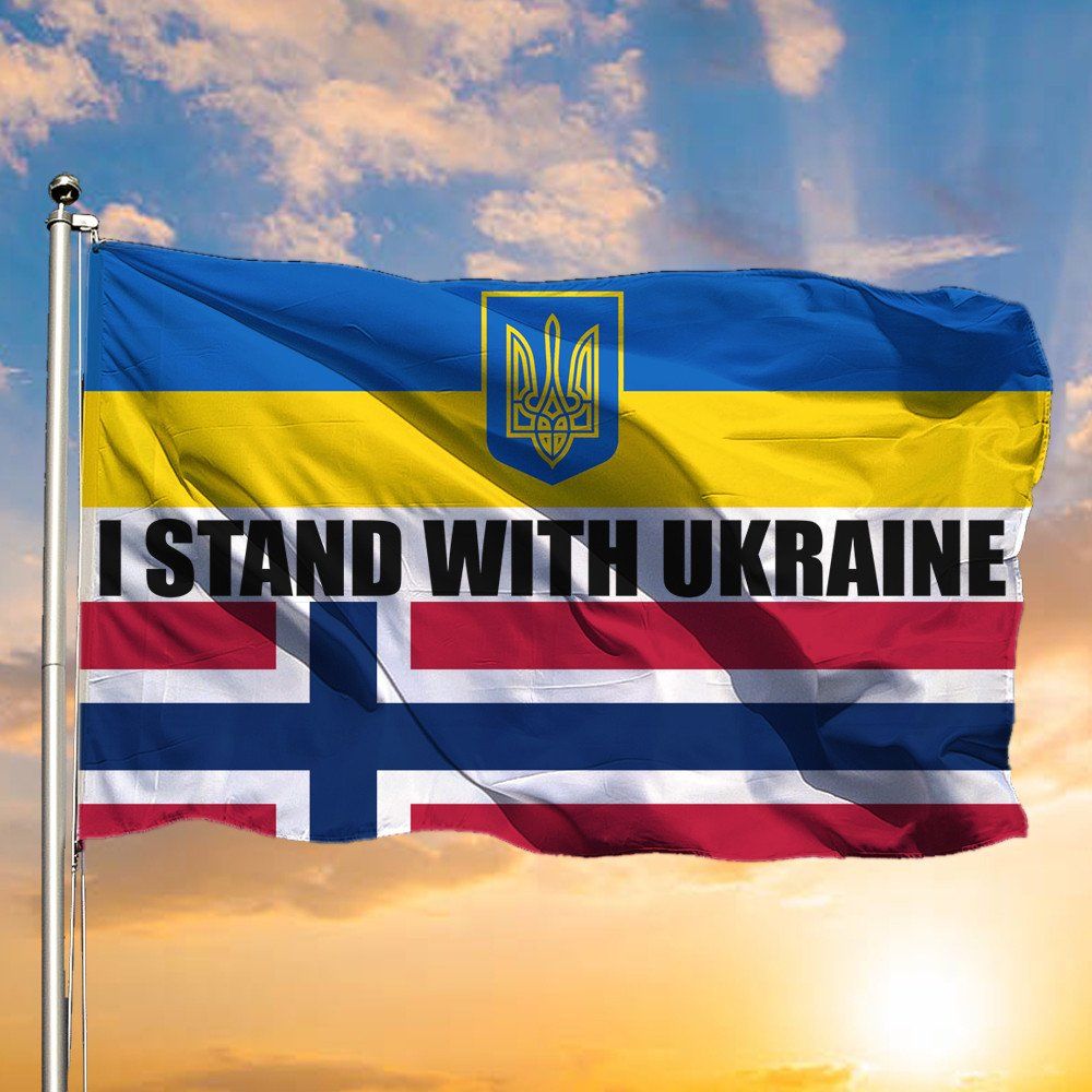 132 Norway I Stand With Ukraine Flag Euro Belgium Support Stand With Ukraine Flag