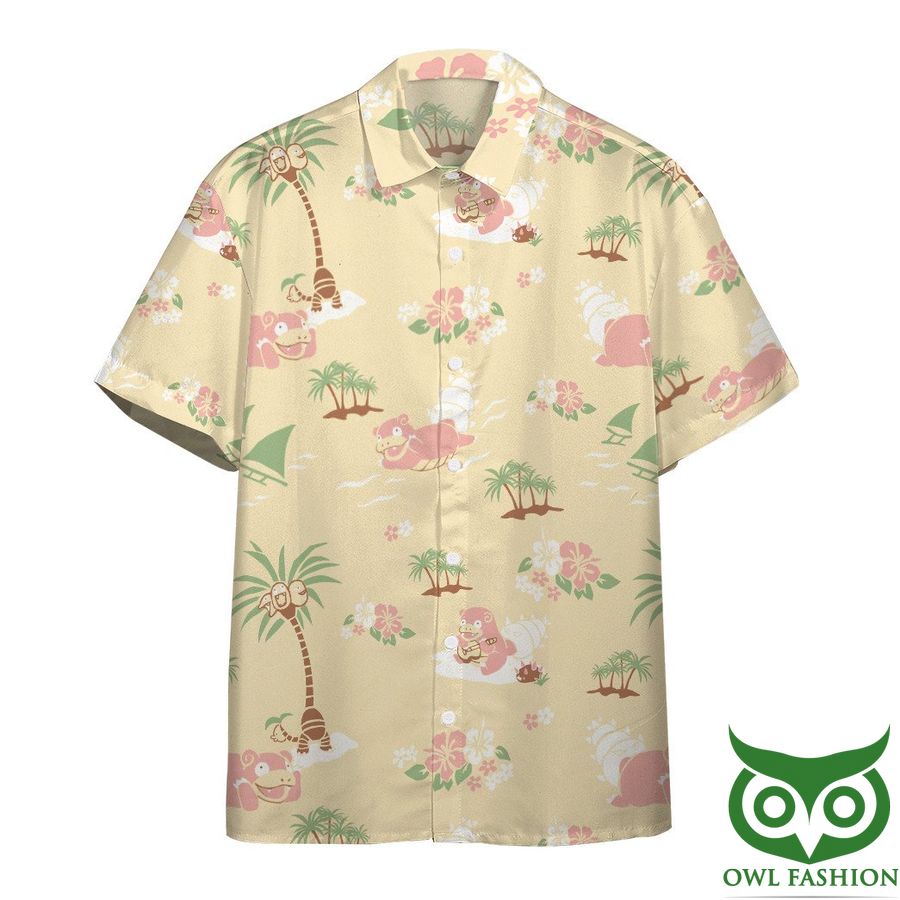 147 Gearhumans 3D Slowbro Pokemon Custom Hawaiianan Shirt