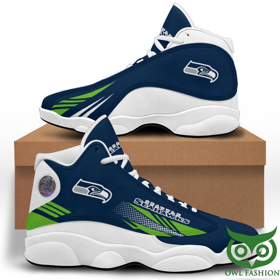44 NFL Seattle Seahawks Air Jordan 13 Shoes Sneaker