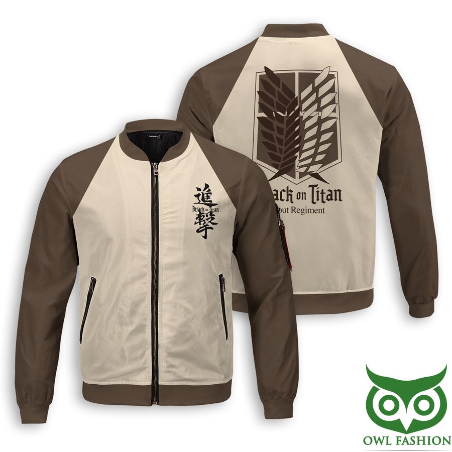 184 Scout Regiment Attack on Titan Printed Bomber Jacket
