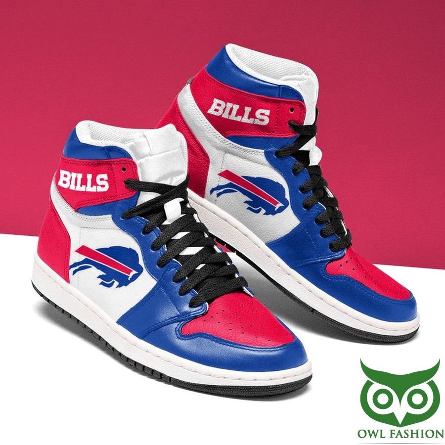 4 Buffalo Bills Team Logo AJ High Top Sneaker Boots