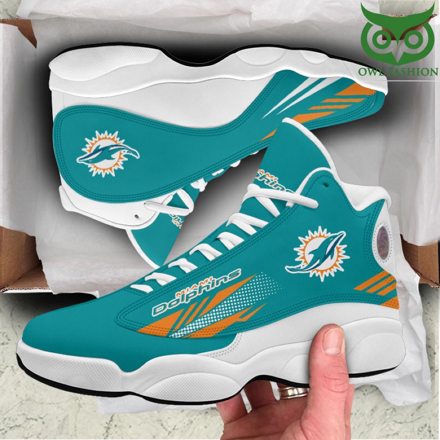 90 NFL Miami Dolphins Air Jordan 13 Shoes Sneaker
