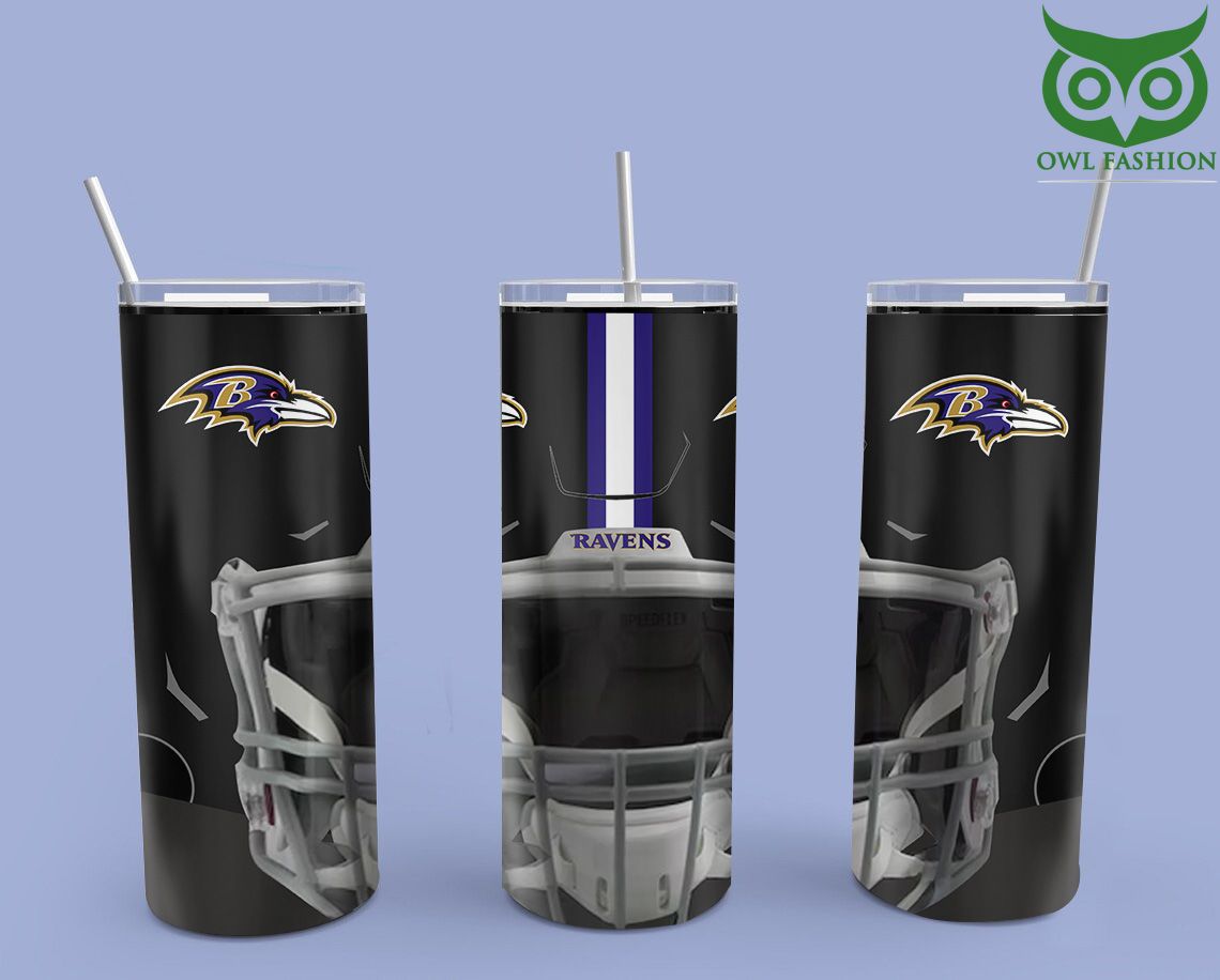 8 NFL Baltimore Ravens player helmet Skinny Tumber