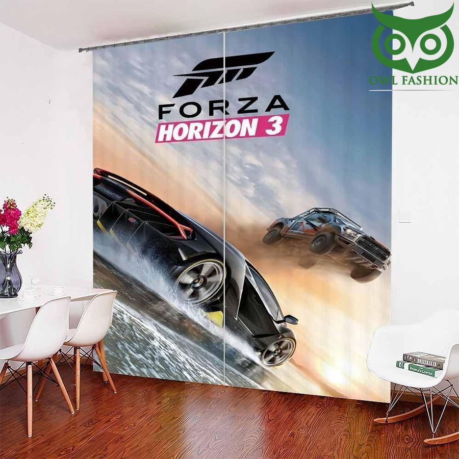 Hot Games Froza Logo Pattern Window Curtains Home Decor