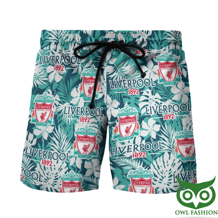 Liverpool Team Logo Turquoise Flower 3D Short