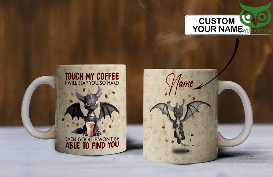 Black Dragon and Coffee Customize Mug