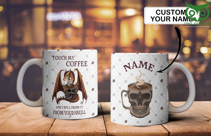 Dragon Drinks Coffee Customize Mug 