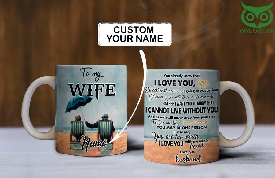 For My Wife Customize Mug 