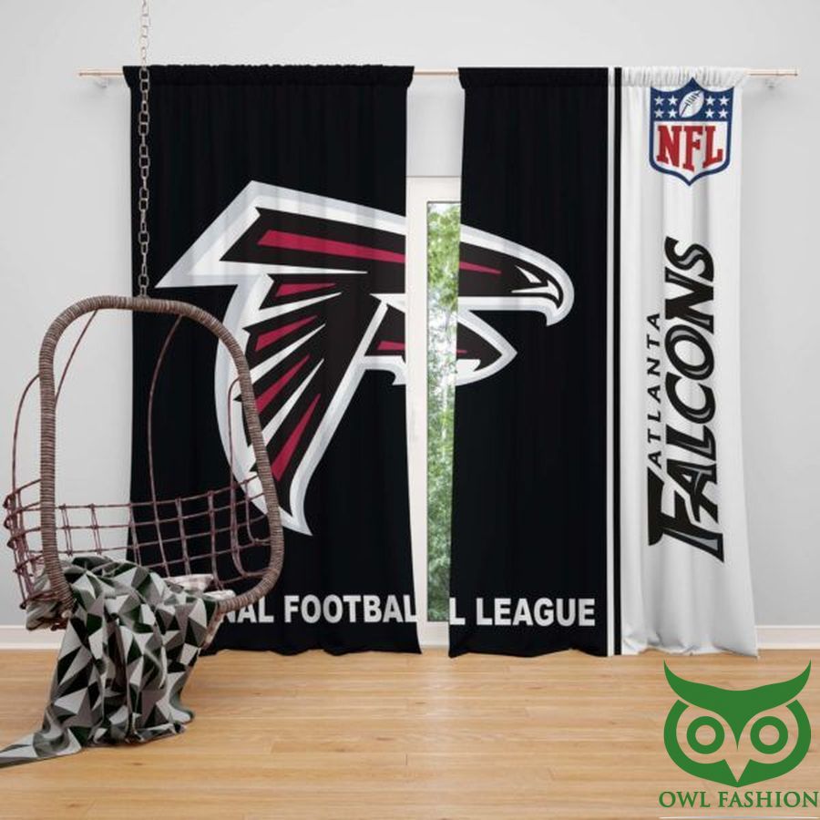 NFL Atlanta Falcons Team Logo Windows Curtain